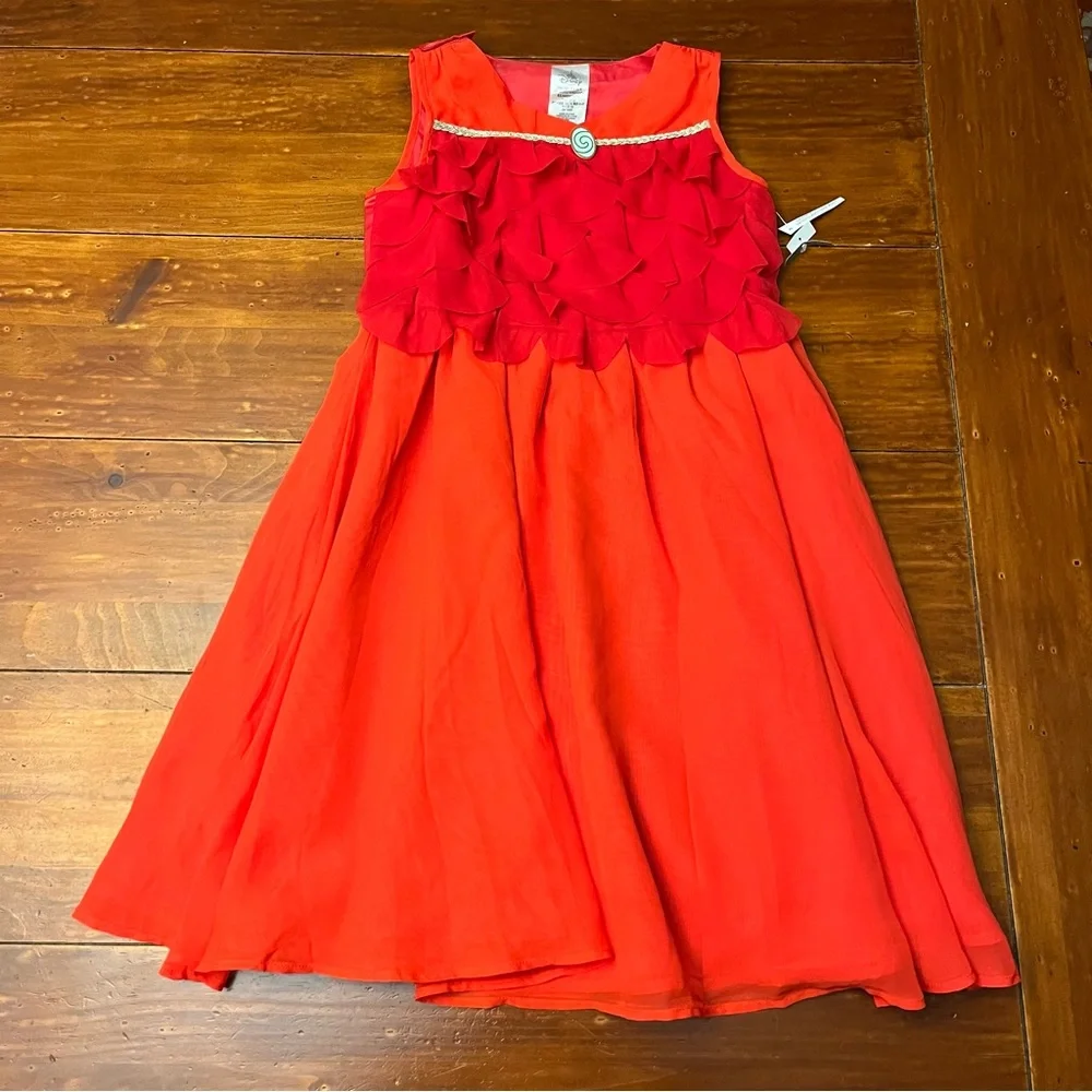 Shop Disney Adaptive Red Moana Costume Dress Sleeveless Girls Size Medium